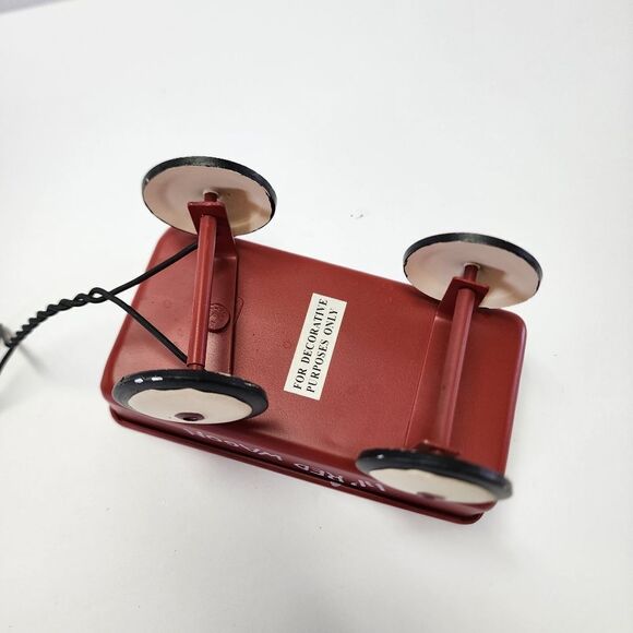 Metal Small Lil Red Wagon Table Decor - Picture 4 of 8